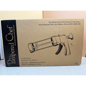 Pampered Chef Cookie Press #1525 & Decorating Bag Set #1589 NIB